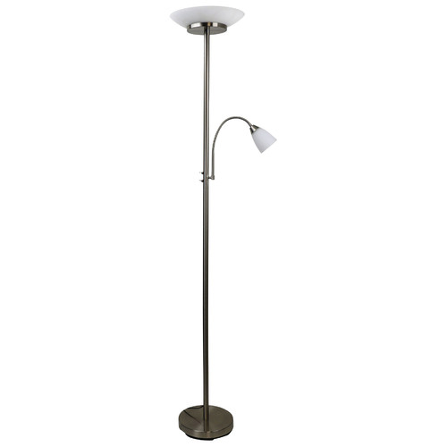 Glass torchiere store floor lamp